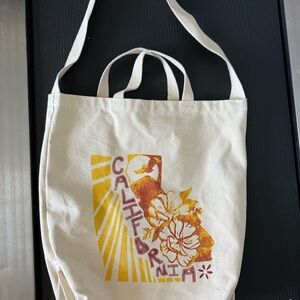Free People California Graphic Canvas Tote Bag